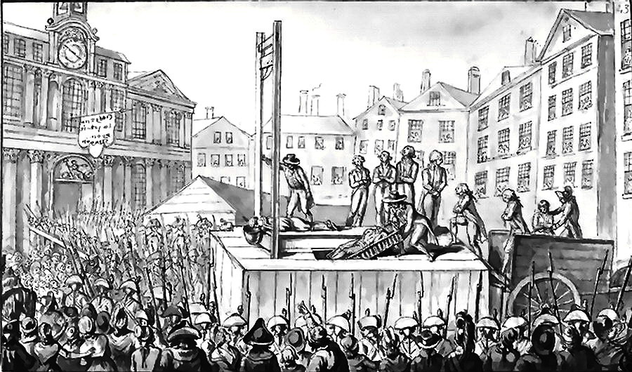 Robespierre guillotined