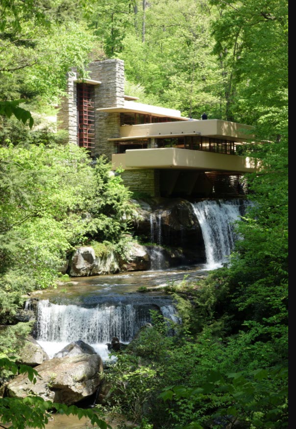 Falling water ( 1936 - 1939 AD ) also known as Kaufmann Residence