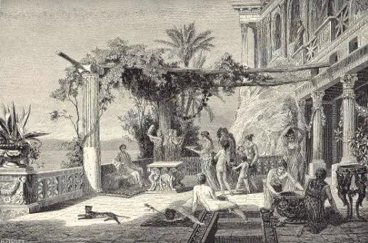An image depicting an event during the reign of Emperor Tiberius