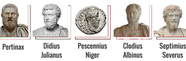 The famous five emperors of the Roman Empire