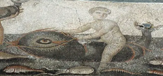 a portrait of Greek Water God Palaemon