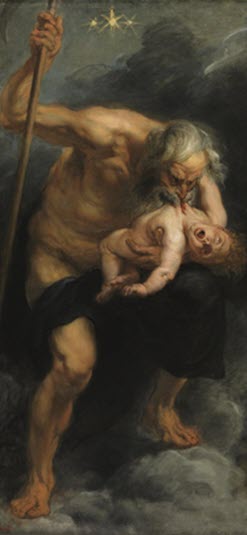 A painting of Cronus painted by Peter Paul Rubens