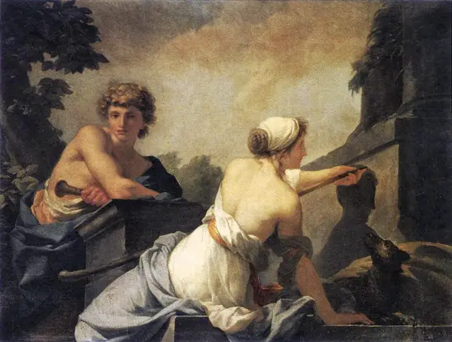 An image of Demeter and Lasion