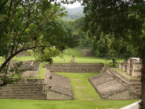 A Mayan ball court