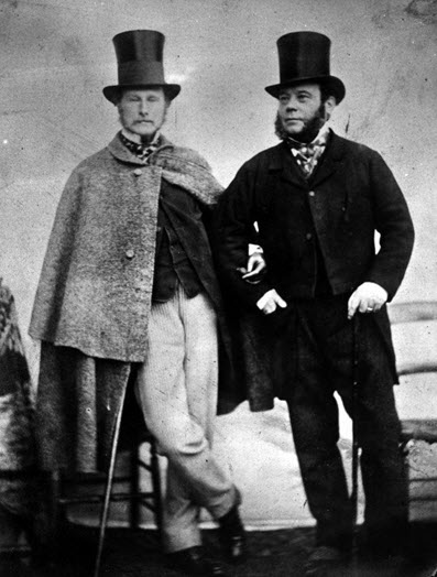 Men with Victorian Era top hats