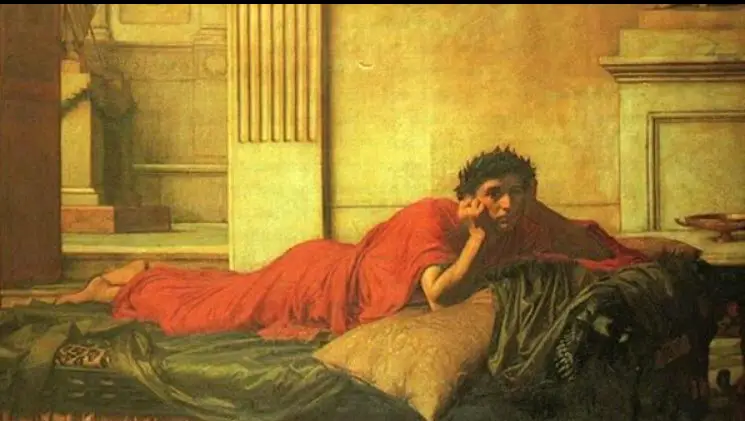The scene after the murder of Nero's mother