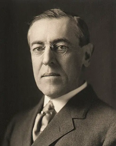 A photo of President Woodrow Wilson