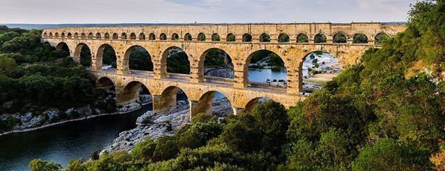 An image of Pont du Gard located in Vers-Pont-du-Gard, France