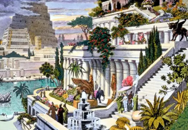 Image of hanging garden of Babylon