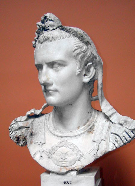 White-bust-of-Roman-Emperor-Gaius-Caligula