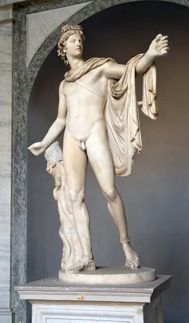 A statue of Apollo