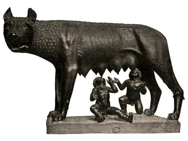 The young image of Romulus and Remus