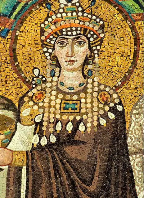 A mosaic of Roman Empress Theodora
