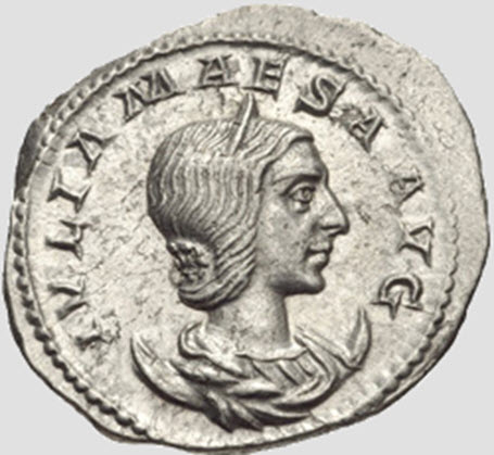 Roman coin depicting Julia Maesa