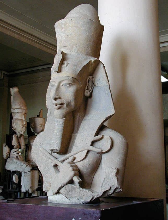 A statue of Egyptian Pharaoh Akhenaten ‘The Heretic’