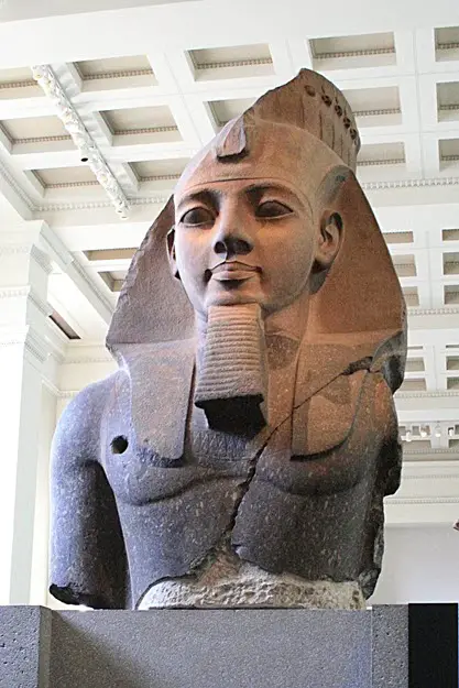 A statue of Egyptian Pharaoh Ramesses II