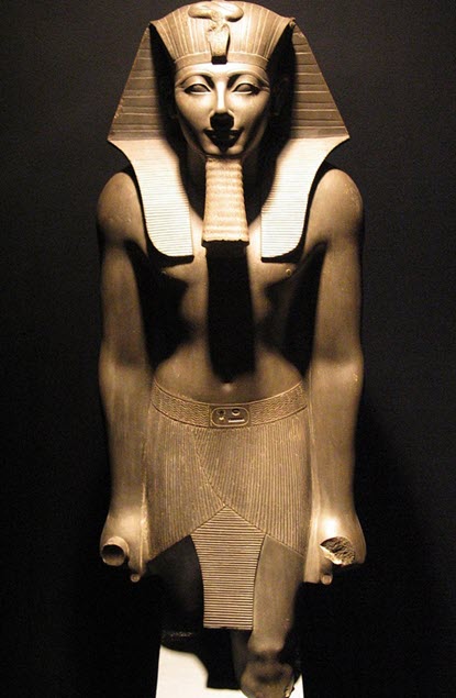 A statue of Egyptian Pharaoh Thutmose III 
