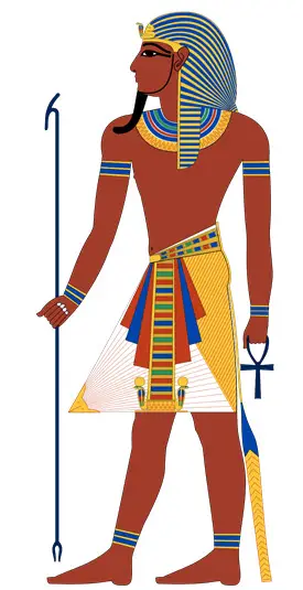 An image depicting a typical outlook of Ancient Egyptian Pharoah
