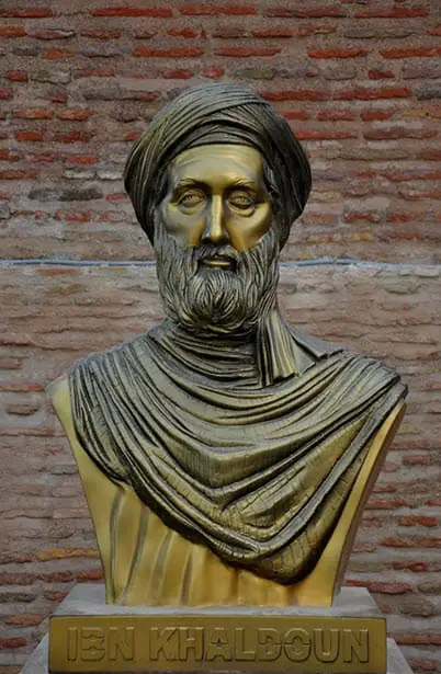 A statue of Egyptian Philosopher Ibn Khaldun