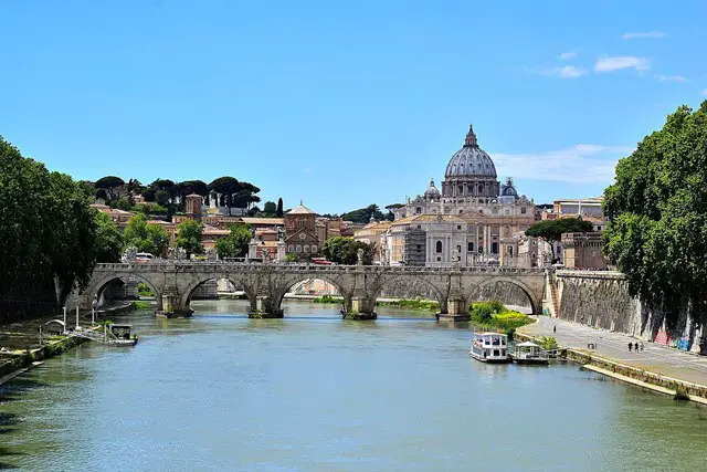 Tiber River - a source of water for irrigation during Ancient Rome