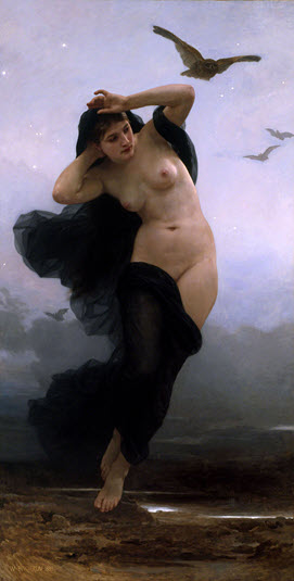 A modern depiction of Greek Goddess Nyx