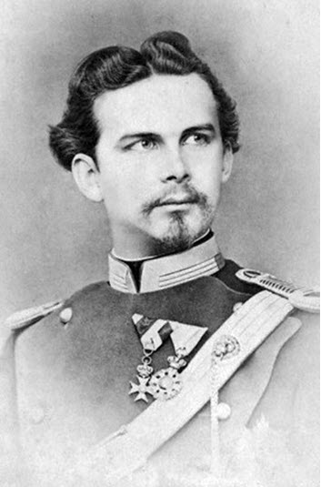 A portrait of King Ludwig II
