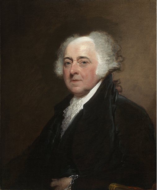 A portrait of the second president of the United States, John Adams