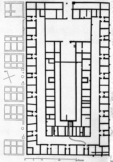 An image depicting the Plan of Valetudinarium