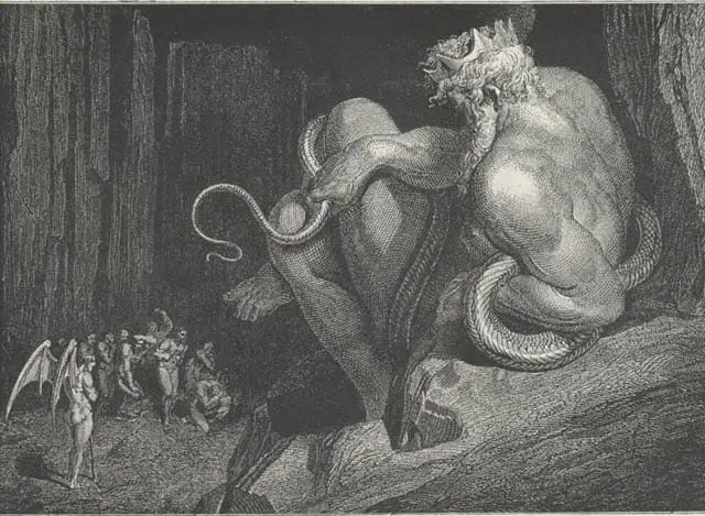 Dore's illustration of Minos, judge of the damned