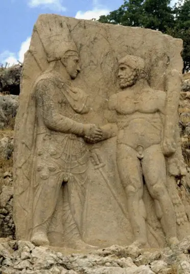 Handshake culture in ancient Greek