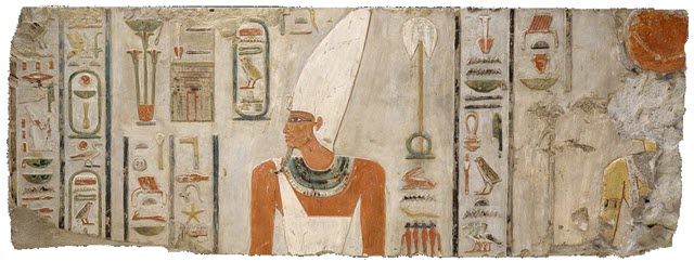 A portrait depicting  Mentuhotep II, one of the Kings of the Middle Kingdom