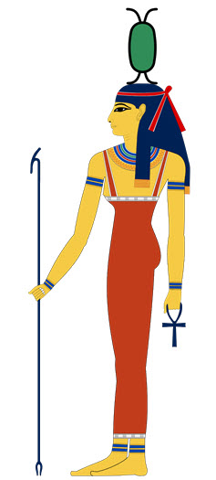 A portrait of Ancient Egyptian Goddess Neith