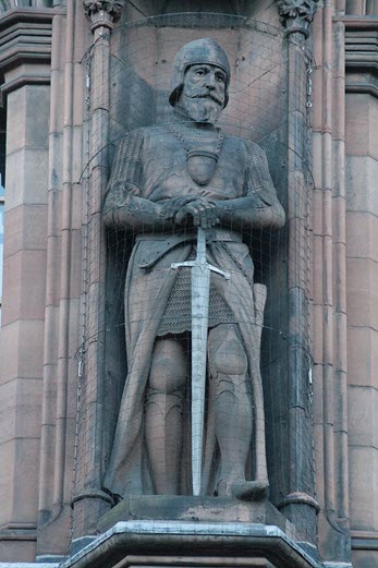 A statue of Sir James Douglas