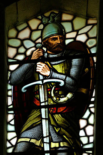 Depiction of Medieval Knight Sir William Wallace