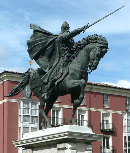 Statue-of-Rodrigo-Diaz-de-Vivar-El-Cid-one-of-the-medieval-knights