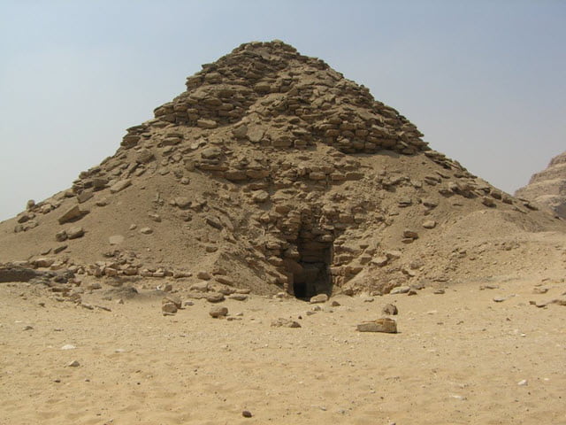 The pyramid of Userkaf, located in Sakkara