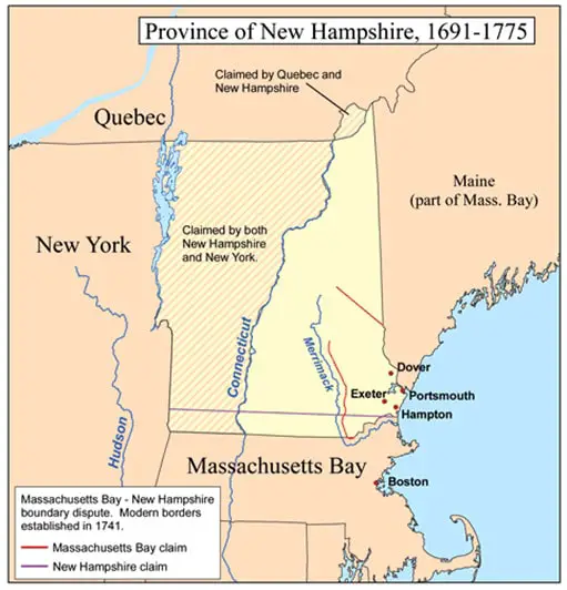 A map of the Province of New Hampshire