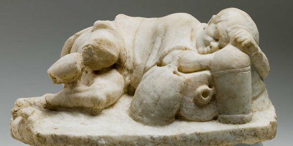 A statue of child in Ancient Rome
