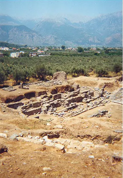An image depiction the ruins of Sparta