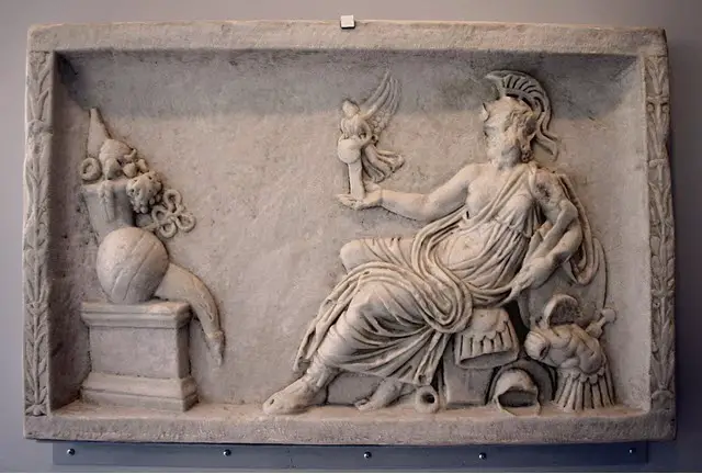 A depiction of one of the Roman Gods