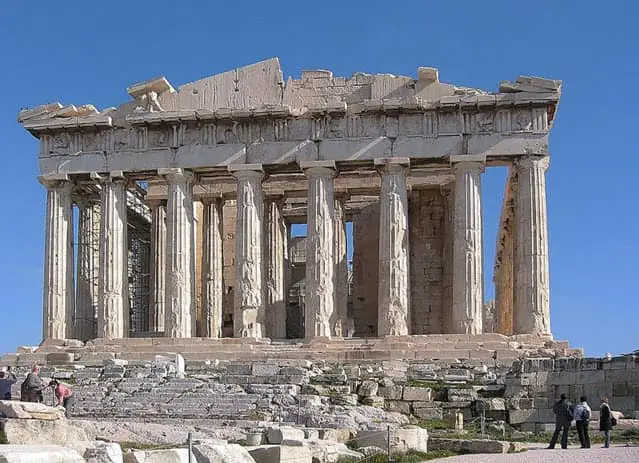 The most famous architecture of the classical antiquity period - The Parthenon