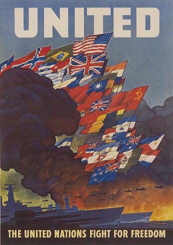 Poster for the Allies of World War 2, 1943
