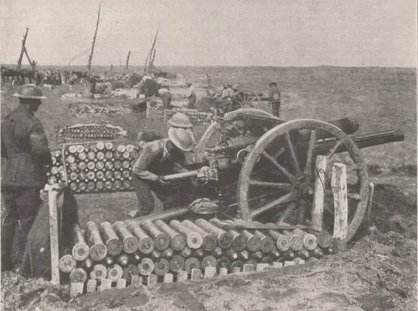 British 18-pounder artillery