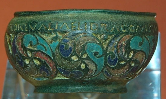 The Staffordshire Moorlands Pan, 2nd century AD Romano-British, with enamel