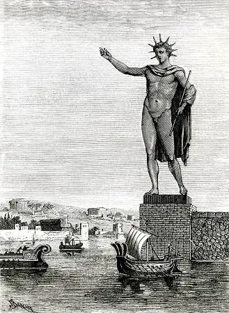 Colossus of Rhodes artist's impression 1880