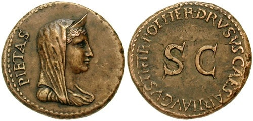  Dupondius depicting Livia as Pietas