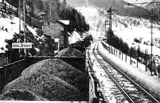 German coal entering Italy through the Brenner Pass