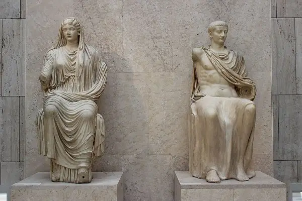 Livia and her son Tiberius