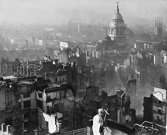 London seen from St. Paul's Cathedral, 1940