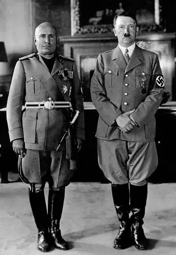 Hitler with Benito Mussolini Prime Minister of Italy